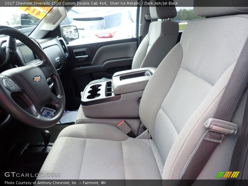 Silver Ice Metallic / Dark Ash/Jet Black 2017 Chevrolet Silverado 1500 Custom Double Cab 4x4