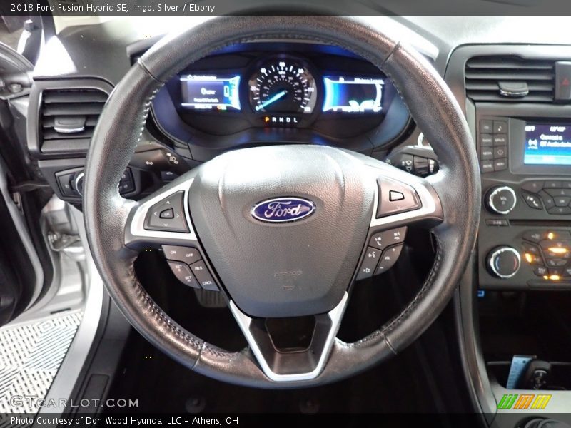 Ingot Silver / Ebony 2018 Ford Fusion Hybrid SE