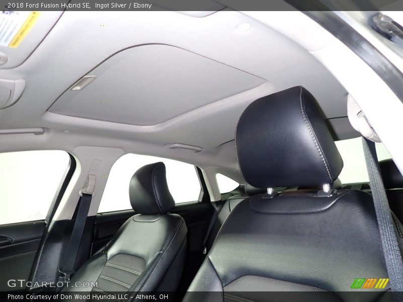 Ingot Silver / Ebony 2018 Ford Fusion Hybrid SE