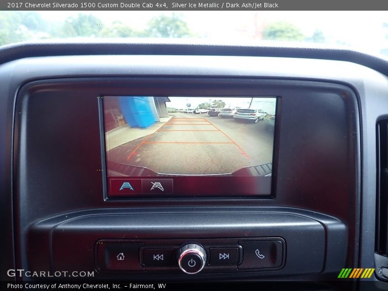 Silver Ice Metallic / Dark Ash/Jet Black 2017 Chevrolet Silverado 1500 Custom Double Cab 4x4