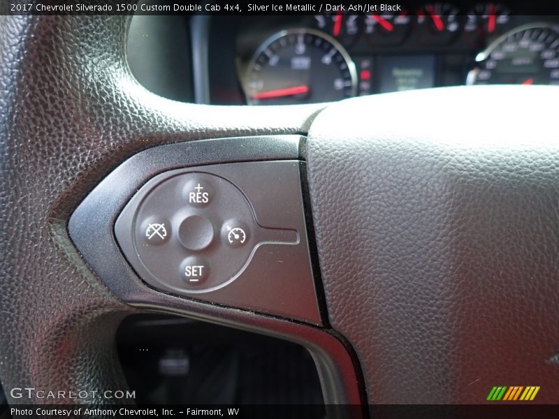 Silver Ice Metallic / Dark Ash/Jet Black 2017 Chevrolet Silverado 1500 Custom Double Cab 4x4