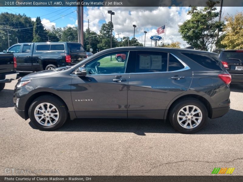 Nightfall Gray Metallic / Jet Black 2018 Chevrolet Equinox LT AWD