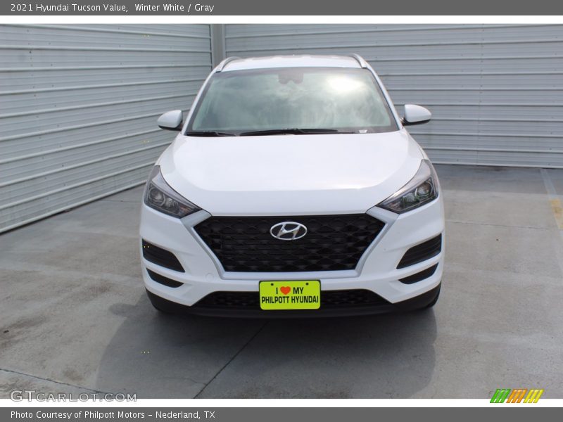 Winter White / Gray 2021 Hyundai Tucson Value
