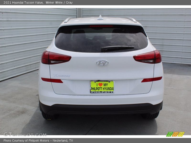 Winter White / Gray 2021 Hyundai Tucson Value
