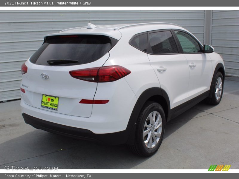Winter White / Gray 2021 Hyundai Tucson Value