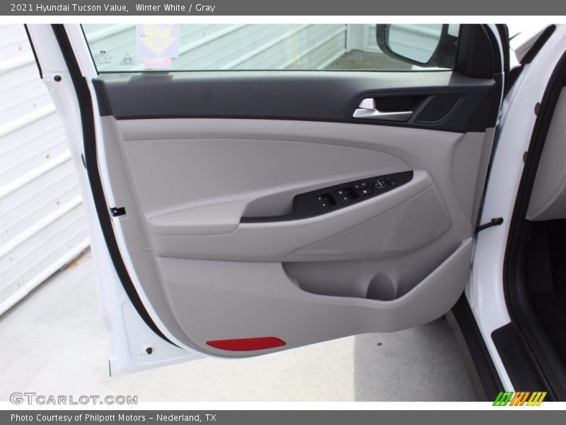 Winter White / Gray 2021 Hyundai Tucson Value