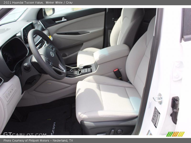 Winter White / Gray 2021 Hyundai Tucson Value