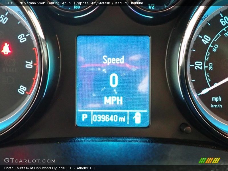 Graphite Gray Metallic / Medium Titanium 2016 Buick Verano Sport Touring Group