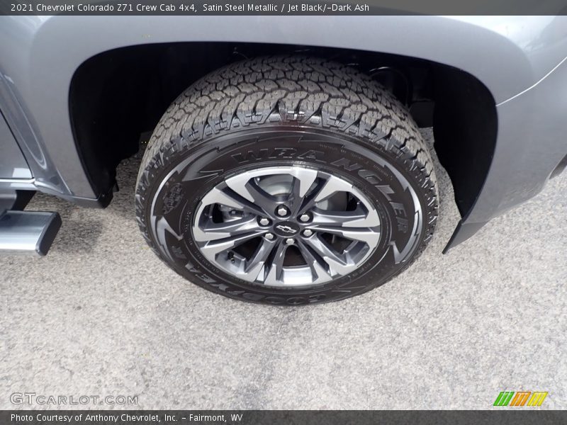 Satin Steel Metallic / Jet Black/­Dark Ash 2021 Chevrolet Colorado Z71 Crew Cab 4x4