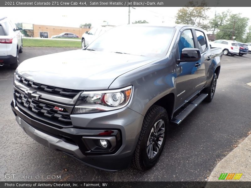 Satin Steel Metallic / Jet Black/­Dark Ash 2021 Chevrolet Colorado Z71 Crew Cab 4x4
