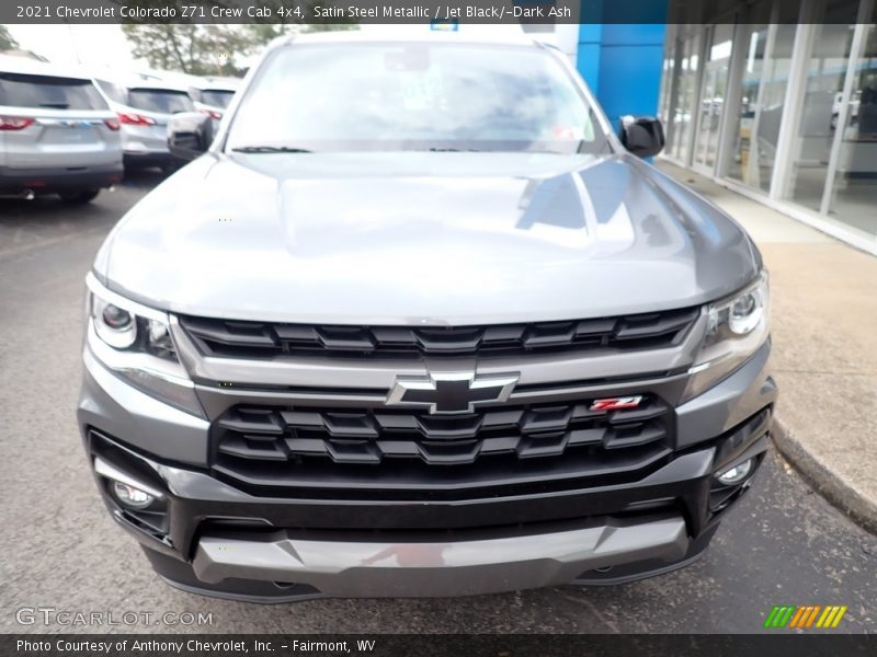 Satin Steel Metallic / Jet Black/­Dark Ash 2021 Chevrolet Colorado Z71 Crew Cab 4x4