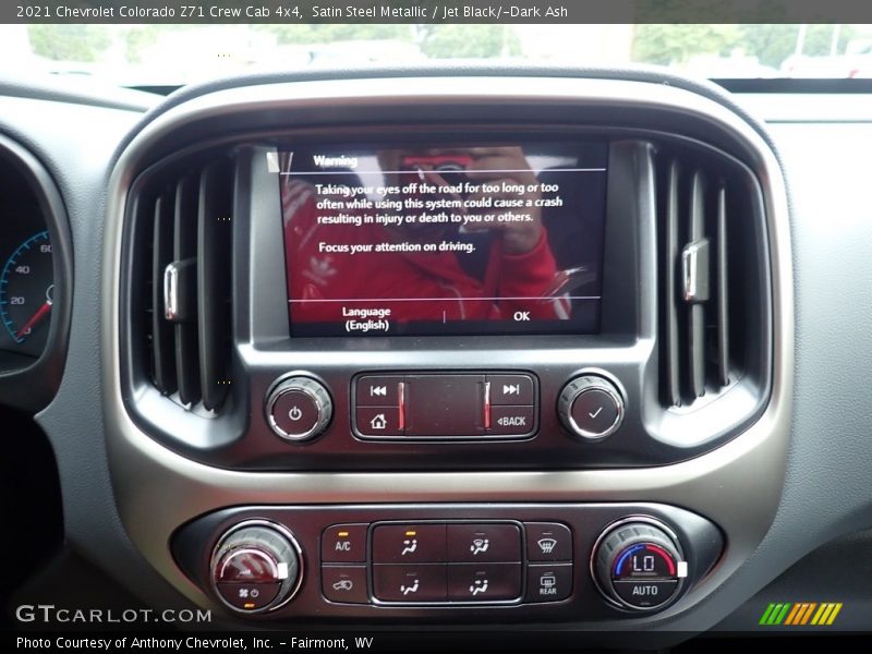 Satin Steel Metallic / Jet Black/­Dark Ash 2021 Chevrolet Colorado Z71 Crew Cab 4x4