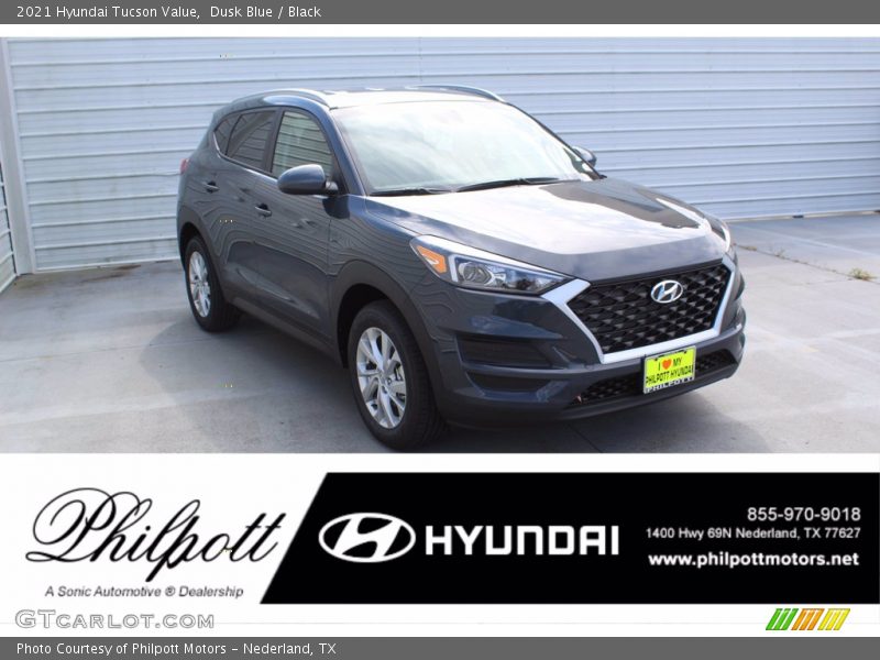 Dusk Blue / Black 2021 Hyundai Tucson Value
