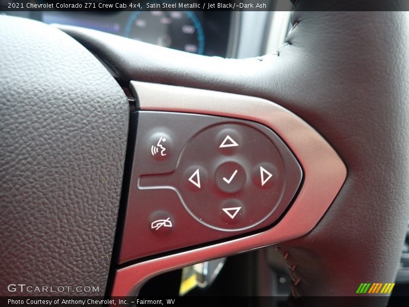 Satin Steel Metallic / Jet Black/­Dark Ash 2021 Chevrolet Colorado Z71 Crew Cab 4x4