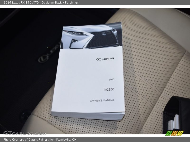 Books/Manuals of 2016 RX 350 AWD