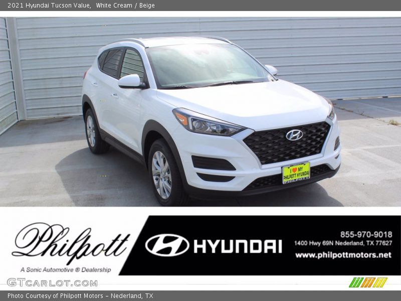 White Cream / Beige 2021 Hyundai Tucson Value