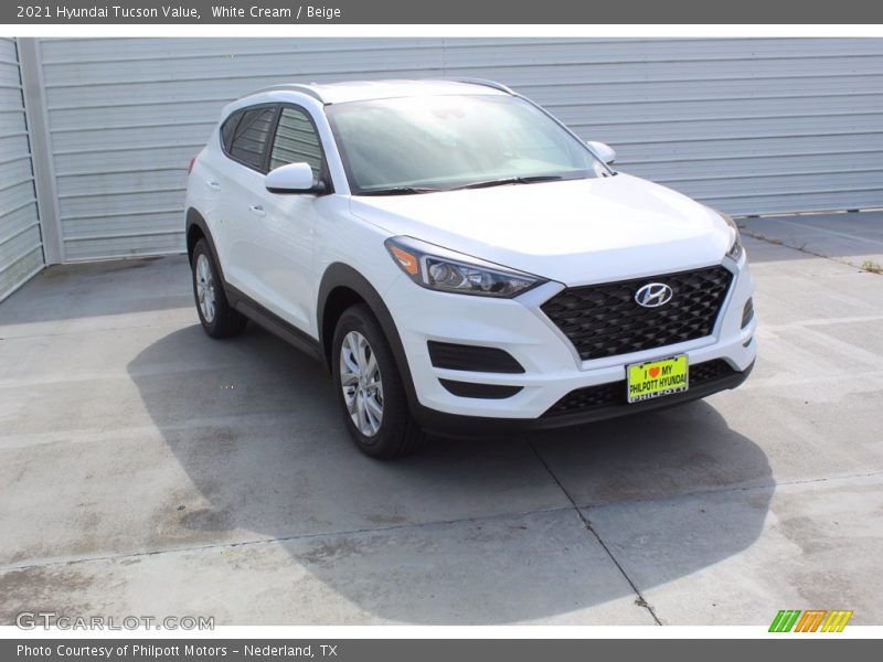 White Cream / Beige 2021 Hyundai Tucson Value