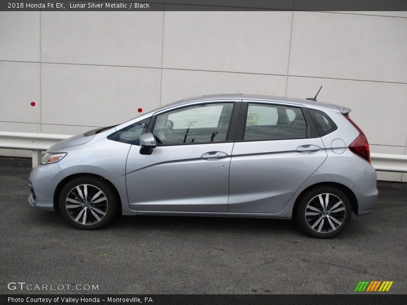 Lunar Silver Metallic / Black 2018 Honda Fit EX