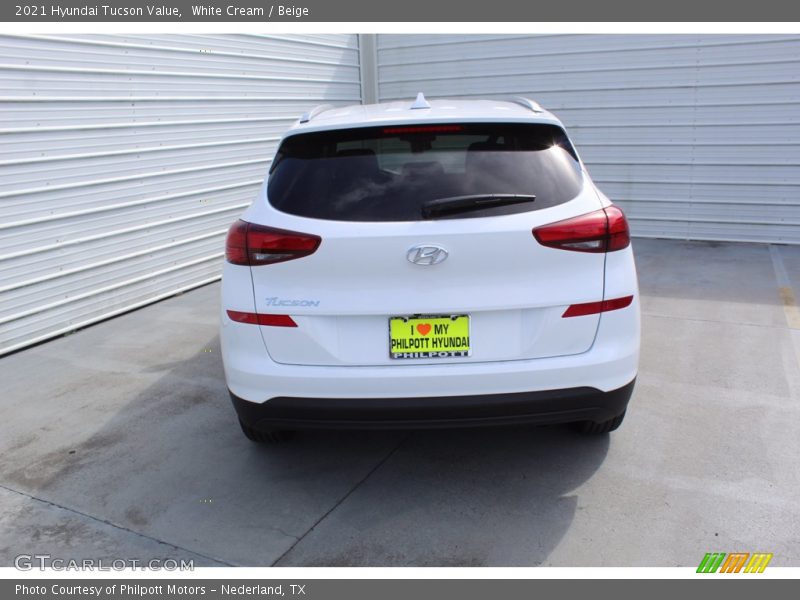 White Cream / Beige 2021 Hyundai Tucson Value