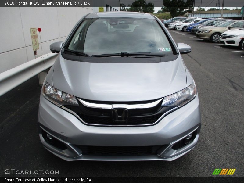 Lunar Silver Metallic / Black 2018 Honda Fit EX