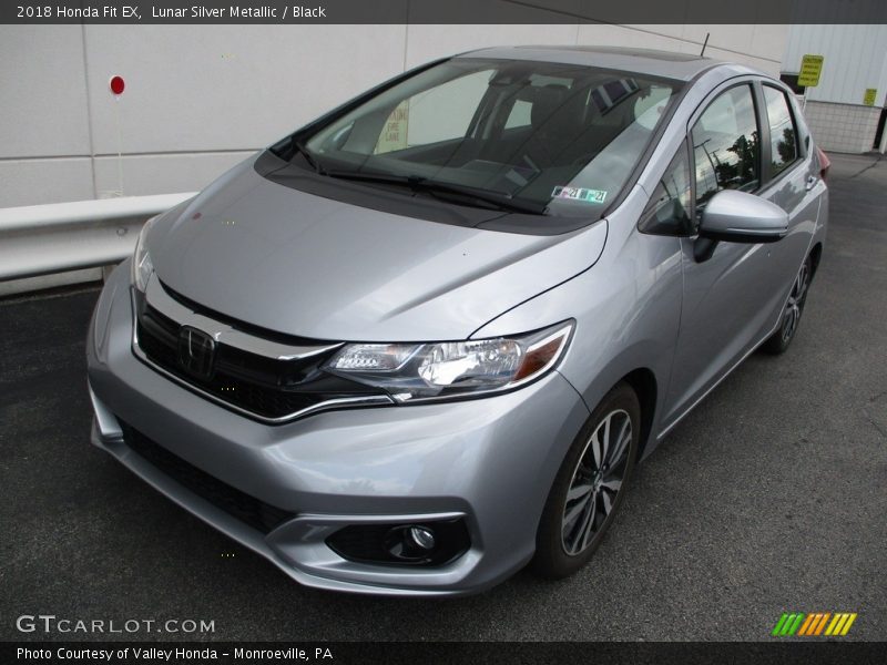 Lunar Silver Metallic / Black 2018 Honda Fit EX