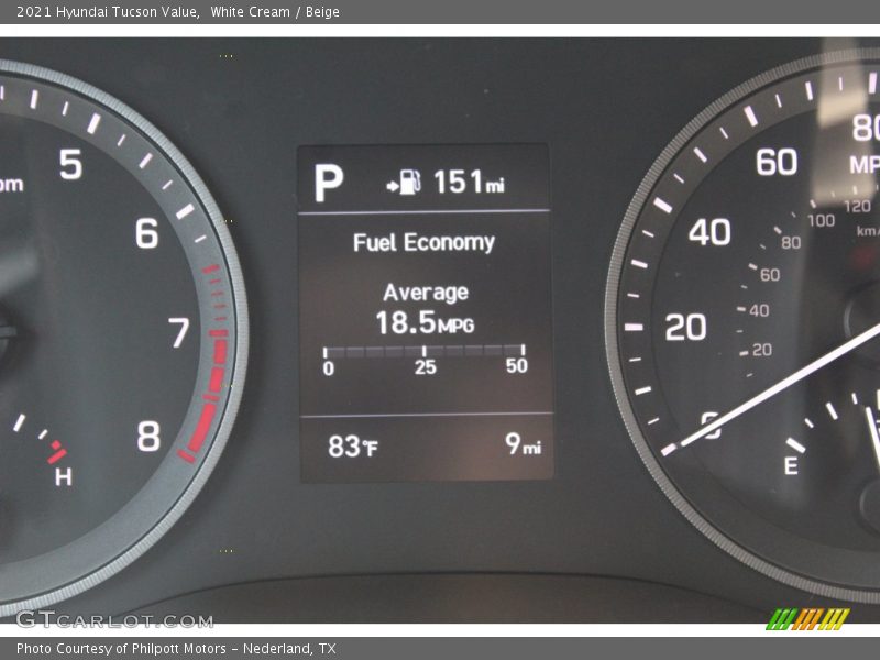 White Cream / Beige 2021 Hyundai Tucson Value