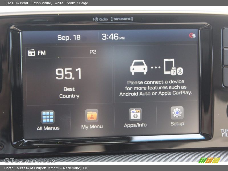 White Cream / Beige 2021 Hyundai Tucson Value