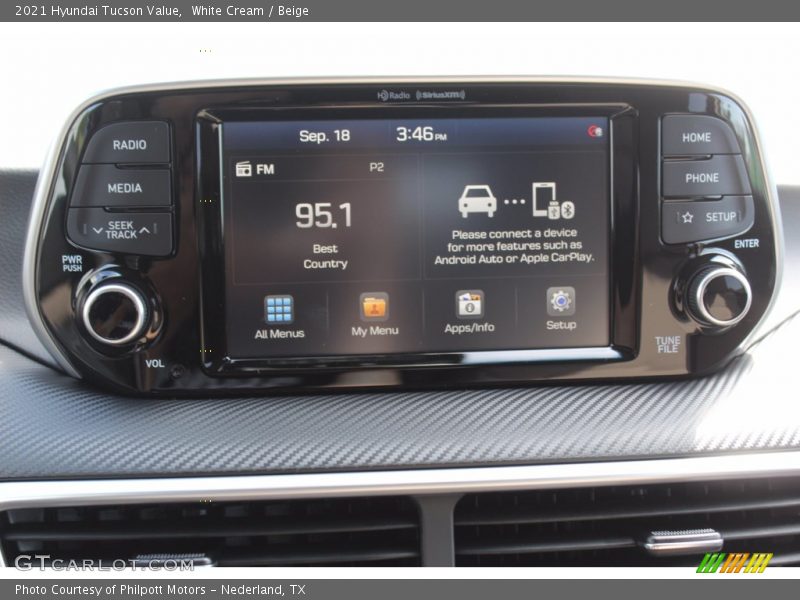 White Cream / Beige 2021 Hyundai Tucson Value