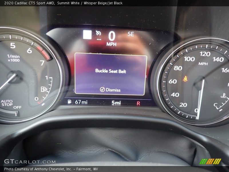  2020 CT5 Sport AWD Sport AWD Gauges