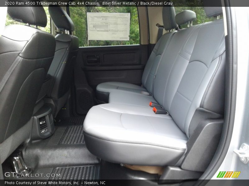 Rear Seat of 2020 4500 Tradesman Crew Cab 4x4 Chassis