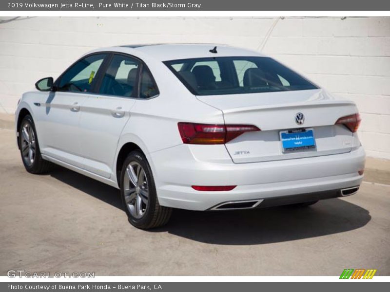 Pure White / Titan Black/Storm Gray 2019 Volkswagen Jetta R-Line