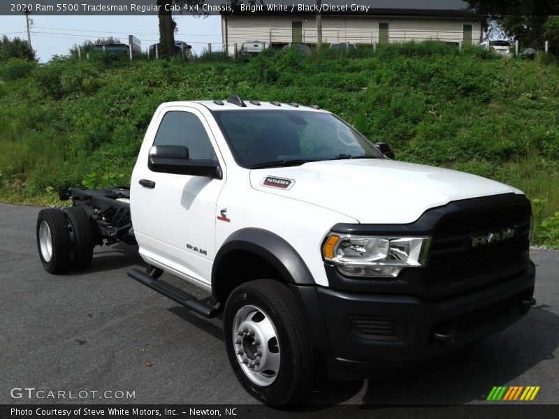 Bright White / Black/Diesel Gray 2020 Ram 5500 Tradesman Regular Cab 4x4 Chassis