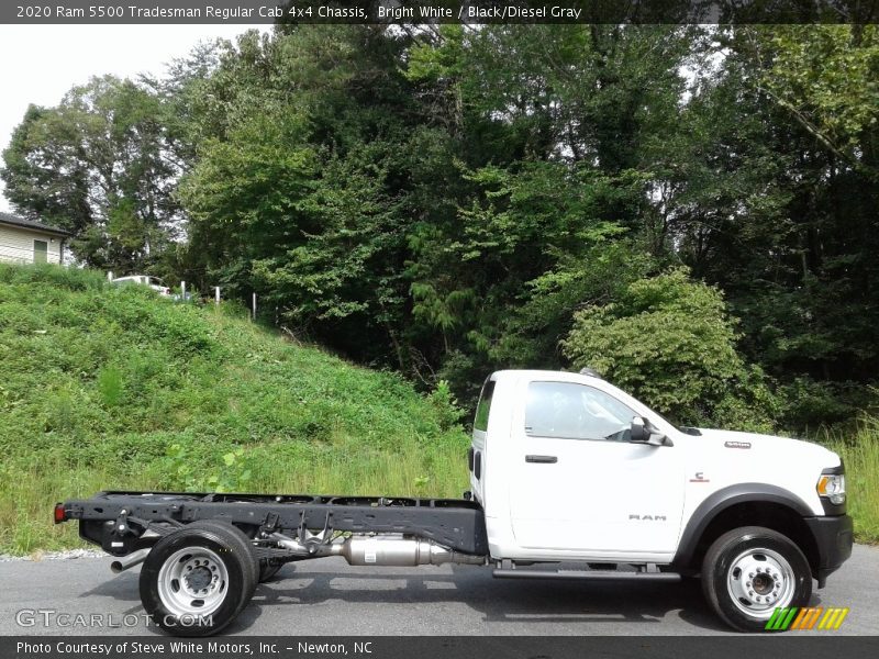 Bright White / Black/Diesel Gray 2020 Ram 5500 Tradesman Regular Cab 4x4 Chassis