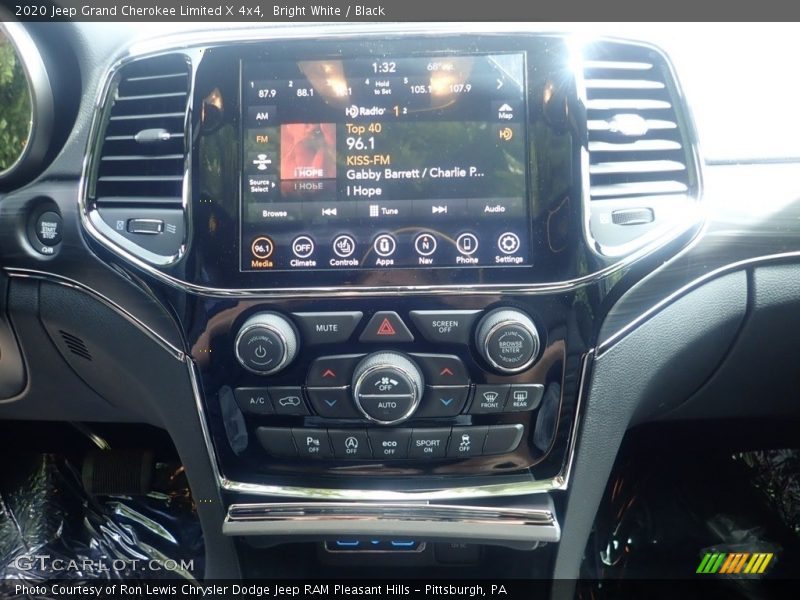 Bright White / Black 2020 Jeep Grand Cherokee Limited X 4x4