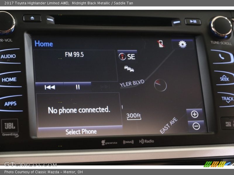 Midnight Black Metallic / Saddle Tan 2017 Toyota Highlander Limited AWD