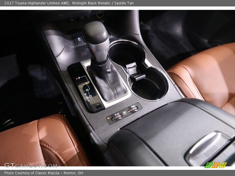 Midnight Black Metallic / Saddle Tan 2017 Toyota Highlander Limited AWD
