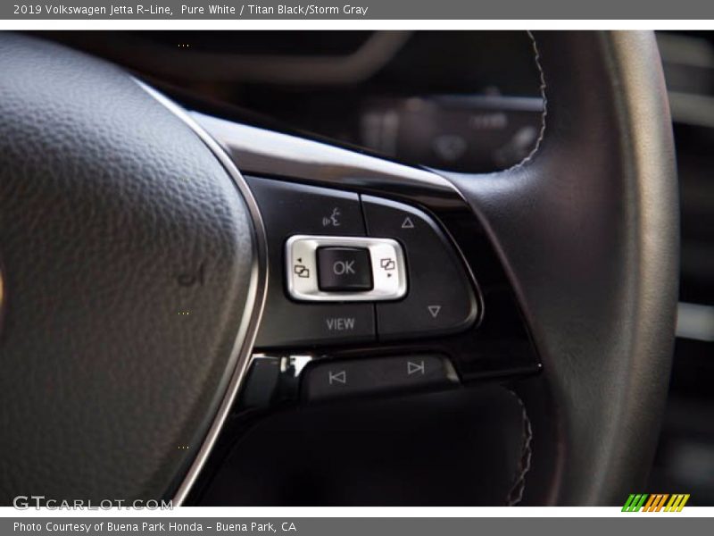 Pure White / Titan Black/Storm Gray 2019 Volkswagen Jetta R-Line