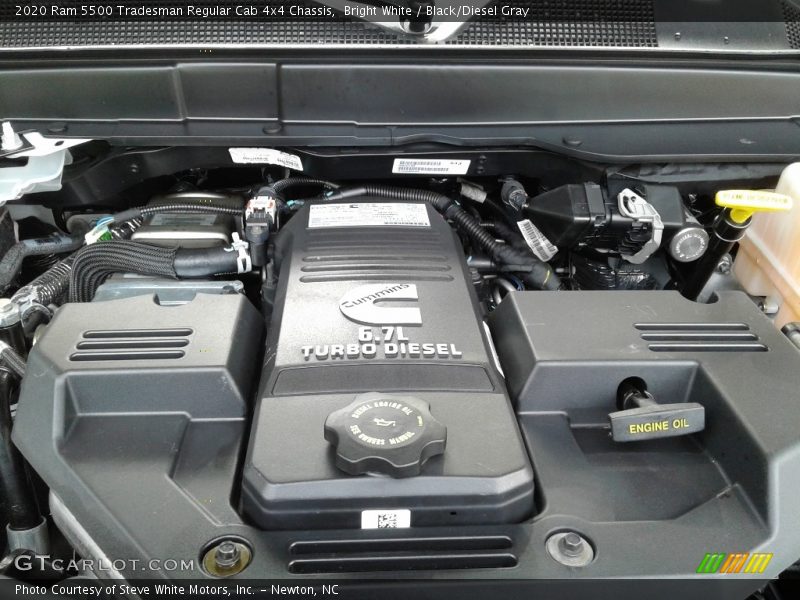 Bright White / Black/Diesel Gray 2020 Ram 5500 Tradesman Regular Cab 4x4 Chassis