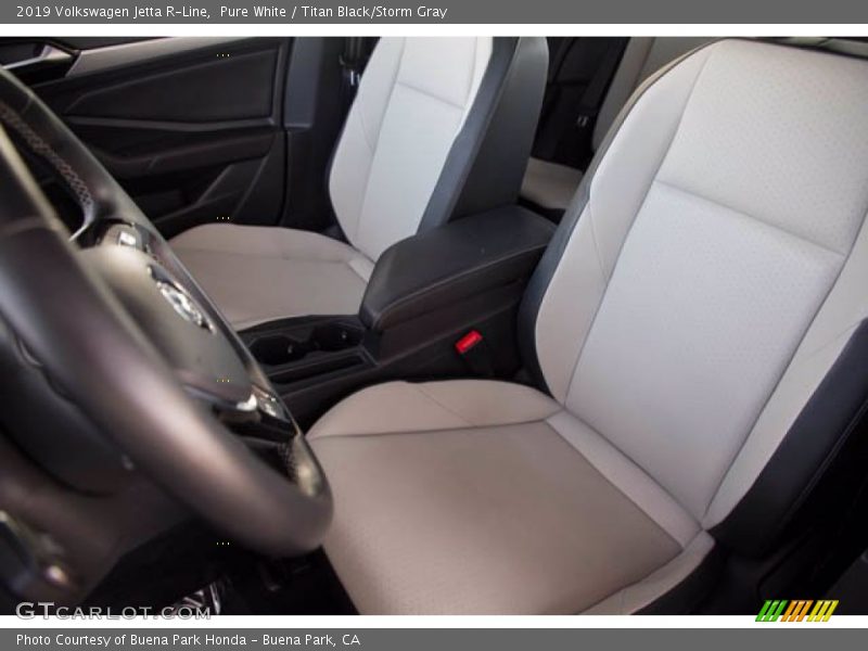 Pure White / Titan Black/Storm Gray 2019 Volkswagen Jetta R-Line