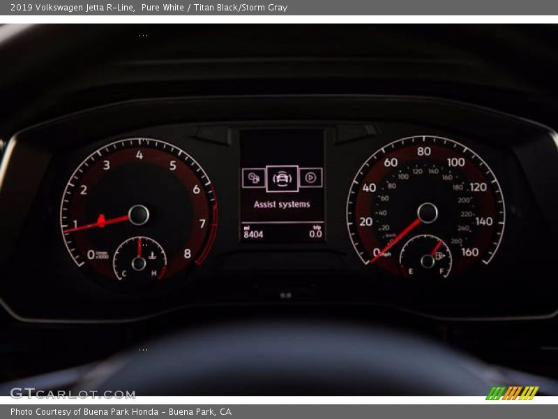 Pure White / Titan Black/Storm Gray 2019 Volkswagen Jetta R-Line