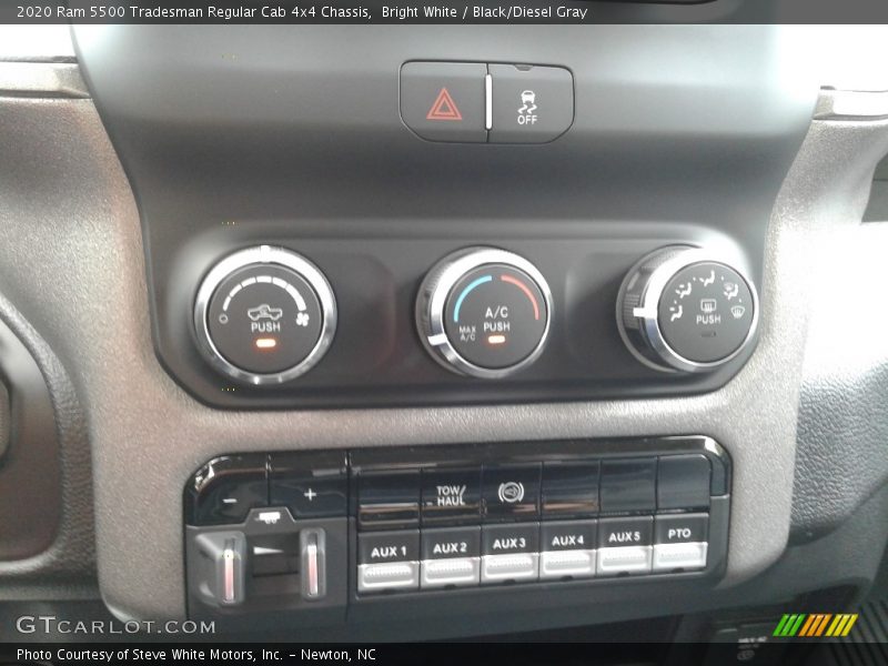 Bright White / Black/Diesel Gray 2020 Ram 5500 Tradesman Regular Cab 4x4 Chassis