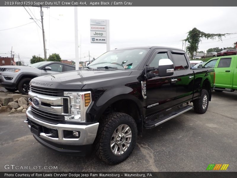 Agate Black / Earth Gray 2019 Ford F250 Super Duty XLT Crew Cab 4x4