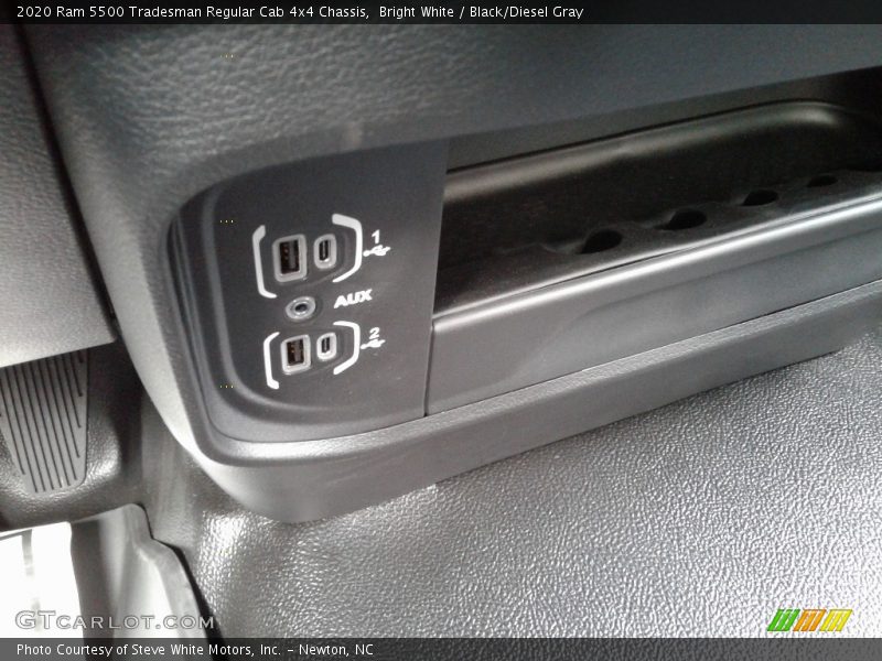 Bright White / Black/Diesel Gray 2020 Ram 5500 Tradesman Regular Cab 4x4 Chassis
