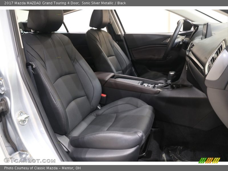 Sonic Silver Metallic / Black 2017 Mazda MAZDA3 Grand Touring 4 Door
