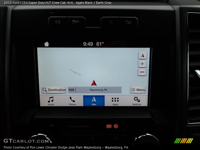 Agate Black / Earth Gray 2019 Ford F250 Super Duty XLT Crew Cab 4x4