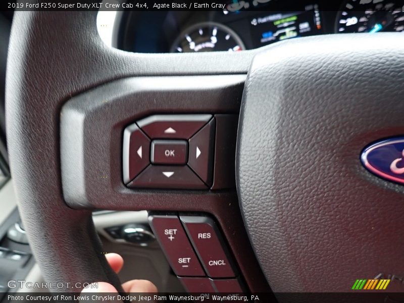 Agate Black / Earth Gray 2019 Ford F250 Super Duty XLT Crew Cab 4x4