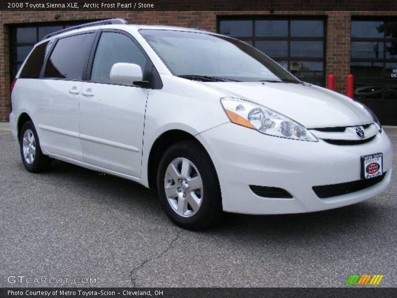 Arctic Frost Pearl / Stone 2008 Toyota Sienna XLE