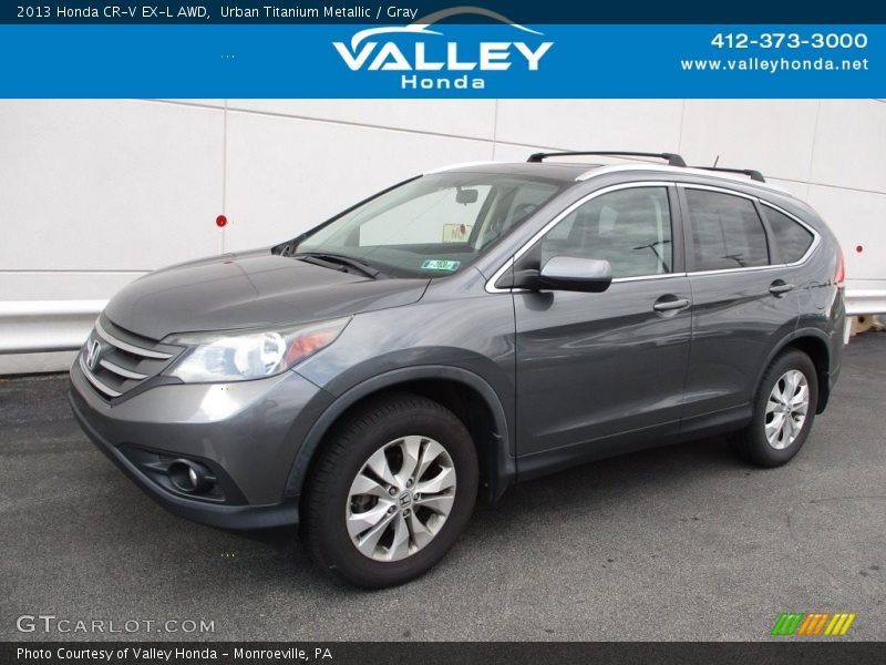 Urban Titanium Metallic / Gray 2013 Honda CR-V EX-L AWD