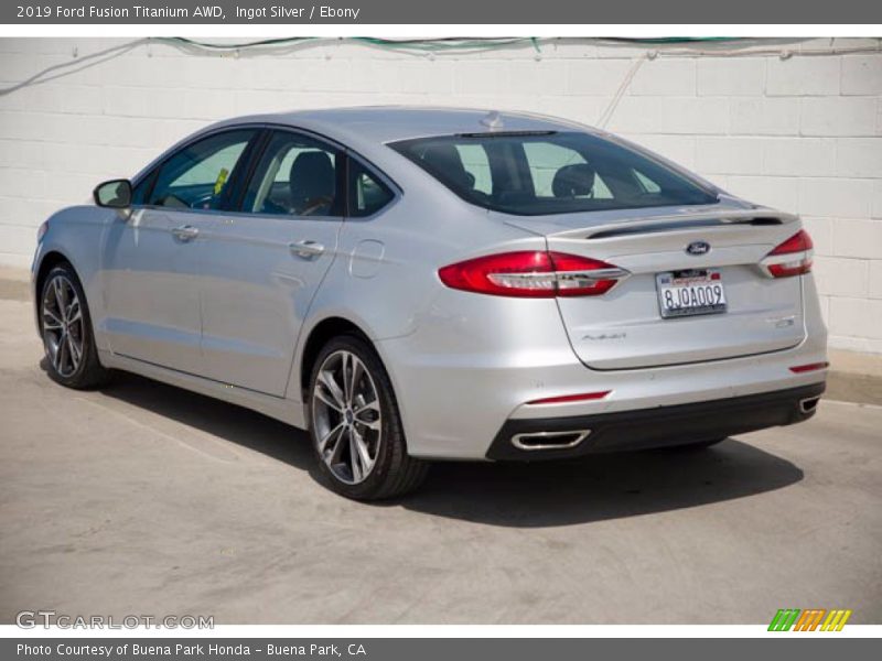 Ingot Silver / Ebony 2019 Ford Fusion Titanium AWD