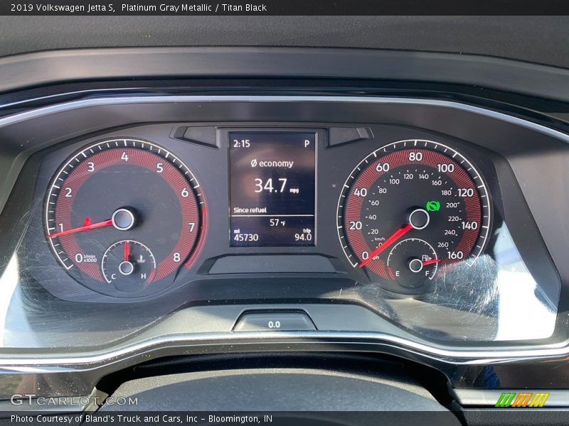 Platinum Gray Metallic / Titan Black 2019 Volkswagen Jetta S